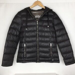 Andrew Marc Packable Lightweight Premium Down Puffer Coat Black Women’s Size S